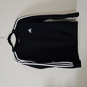 Adidas Men Pullover Sweatshirt Long Sleeve 3 Striped Size S